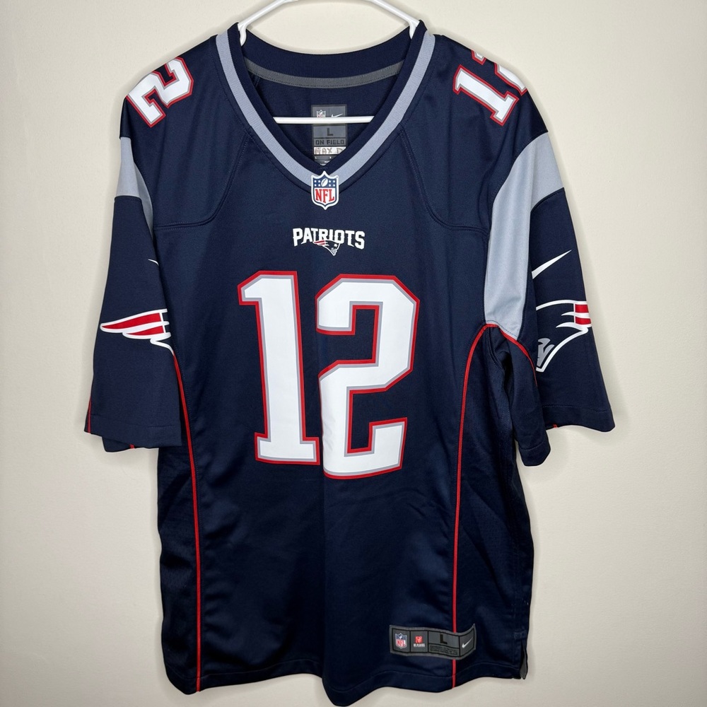 GUC New England Patriots Tom Brady 🐐 NFL Nike On Field Men’s Jersey size Large